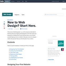 New to Web Design? Start Here.