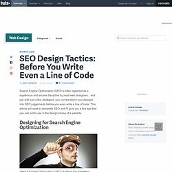 SEO Design Tactics: Before You Write Even a Line of Code