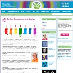 AQS Design Team Color and Design Tips 