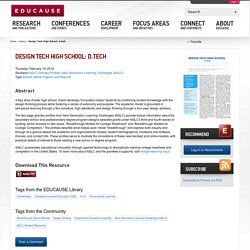 Design Tech High School: d.tech