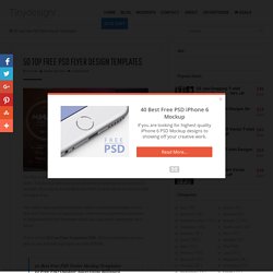 50 Top Free PSD Flyer Design Templates