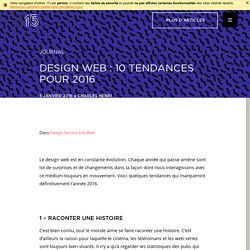 Design web : 10 tendances pour 2016