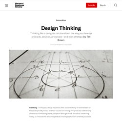 Design Thinking - HBR