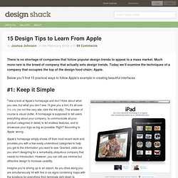 15 Design Tips to Learn From Apple