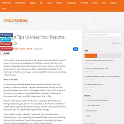 Design Tips to Make Your Resume Unique