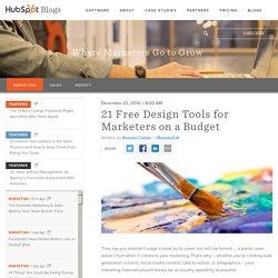 21 Free Design Tools for Marketers on a Budget