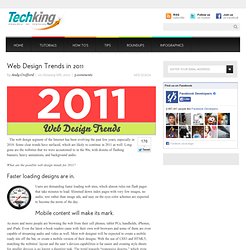 Web Design Trends in 2011