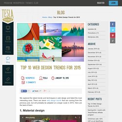 Top 10 Web Design Trends for 2015