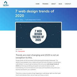 7 web design trends of 2020