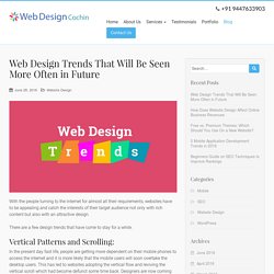 Web Design Trends That Will Be Seen More Often in Future