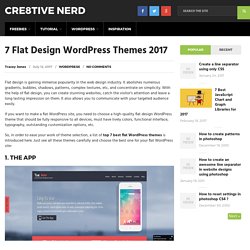 7 Flat Design WordPress Themes 2017 - Cre8tive Nerd