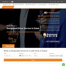 Designated Safe Driver Service in Dubai