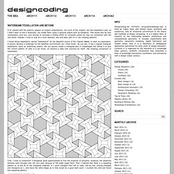 Waterbomb Tessellation and Beyond