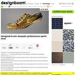 designed to win: bespoke performance sprint shoe