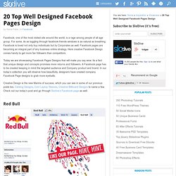 20 Top Well Designed Facebook Pages Design