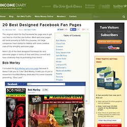 20 Best Designed Facebook Fan Pages