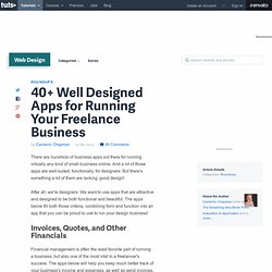 40+ Well Designed Apps for Running Your Freelance Business