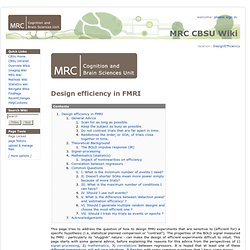DesignEfficiency - MRC CBU Imaging Wiki