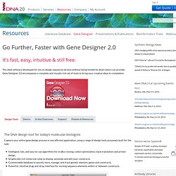 Gene Designer Software and Demos - DNA2.0