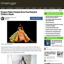 Designer Makes Fairytale Dress From Recycled Children's Books