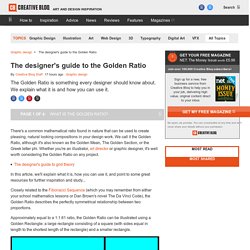 The Golden Ratio: a designer's guide