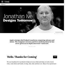 Apple Designer Jonathan Ive Talks About Steve Jobs and New Products