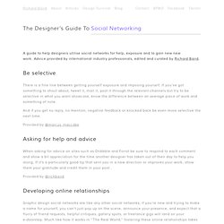 Social Networking For Designers « The Designer's Survival Guide – Curated by Richard Baird
