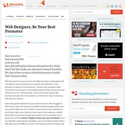 Web Designer, Be Your Best Promoter - Smashing Magazine