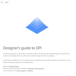 Designer's guide to DPI