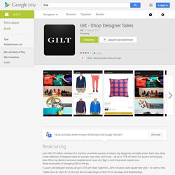 Gilt - Shop Designer Sales – Android-appar på Google Play