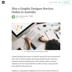 Hire a Graphic Designer Services Online in Australia