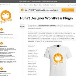 T-Shirt Designer WordPress Plugin