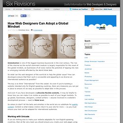 How Web Designers Can Adopt a Global Mindset