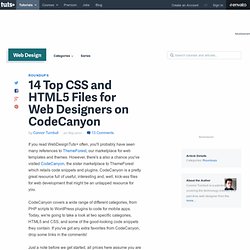 14 Top CSS and HTML5 Files for Web Designers on CodeCanyon