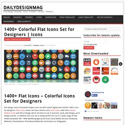 1400+ Colorful Flat Icons Set for Designers