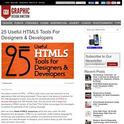 25 Useful HTML5 Tools For Designers & Developers