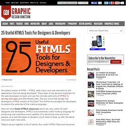 25 Useful HTML5 Tools For Designers & Developers
