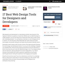 17 Best Web Design Tools for Designers and Developers