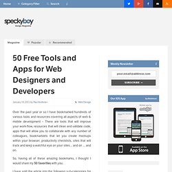 50 Free Tools and Apps for Web Designers and Developers