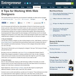 8 Tips for Working With Web Designers - designing a business website - Entrepreneur.com