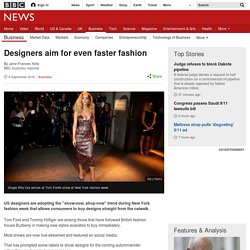 Designers aim for even faster fashion