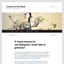 A visual resume for non-designers: Great idea or gimmick?