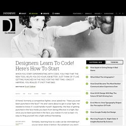Designers: Learn To Code! Here's How To Start