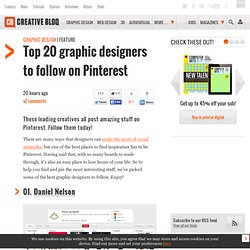 Top 20 graphic designers to follow on Pinterest