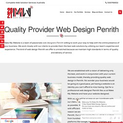 Quality Provider Web Design Penrith