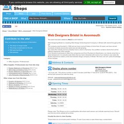 Web Designers Bristol - Office Supplies / Professionals - 10 Abbots Ave in Avonmouth : Opening Times, Address, Phone number and Customer Reviews