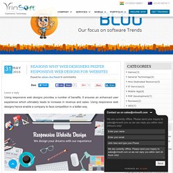 Reasons why Web Designers prefer responsive Web Designs for Websites