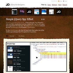 jQuery for Designers - Tutorials and