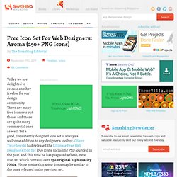 Free Icon Set For Web Designers: Aroma (250+ PNG Icons) - Smashing Magazine