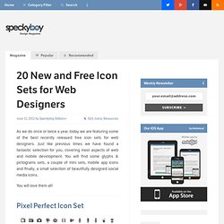 20 New and Free Icon Sets for Web Designers